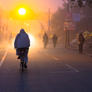 Allahabad Streets: foggy morning