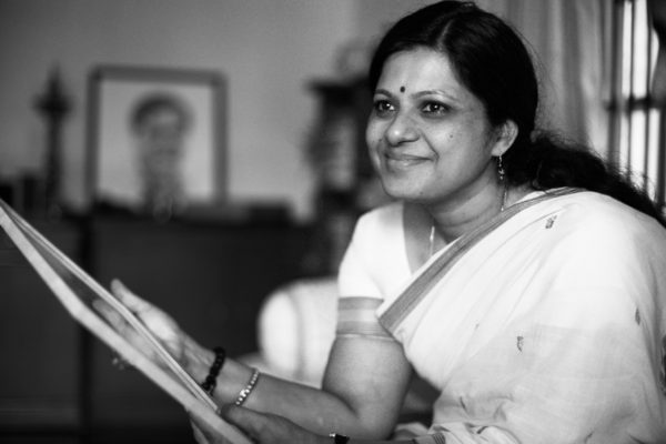 Shyamala Ramanand with her gracious smile 